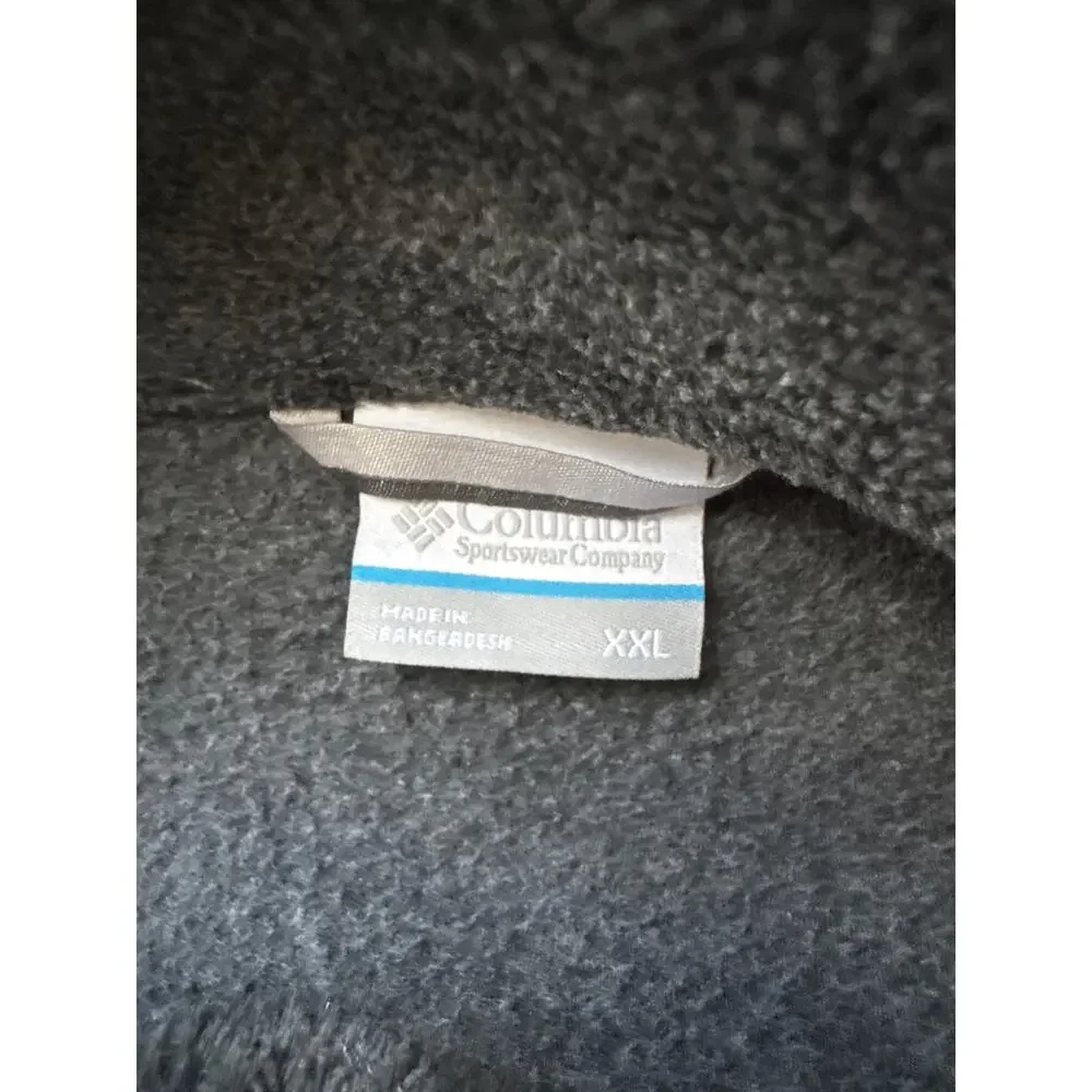 Men's Columbia Gray Fleece Jacket Size XXL
